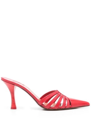 Paris Texas 85mm Nadia mules - Red