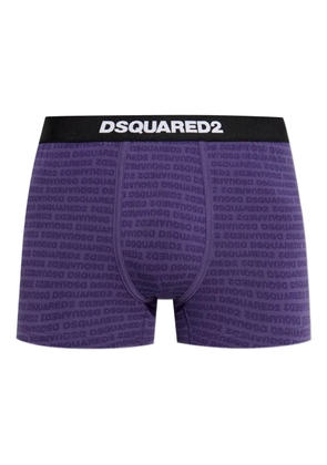DSQUARED2 logo-pattern boxers - Purple