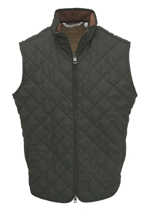 Peter Millar diamond-quilt padded gilet - Green
