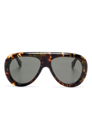 Gucci Eyewear pilot-frame sunglasses - Brown