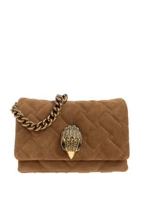 Kurt Geiger London mini Kensington quilted cross body bag - Brown
