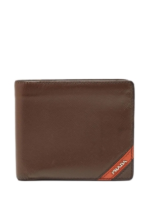 Prada Pre-Owned Saffiano leather Bi-fold wallet - Brown