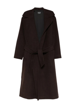 Marella Cadmio belted single-breasted coat - Brown
