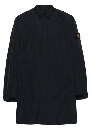 Stone Island Compass-badge single-breasted coat - Blue
