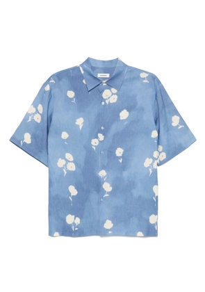 SANDRO floral-print shirt - Blue