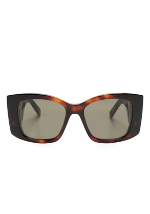 Stella McCartney Eyewear Falabella tortoiseshell-effect sunglasses - Brown