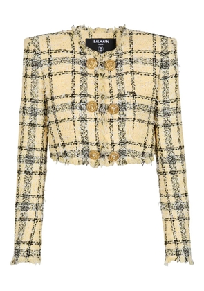 Balmain tweed button jacket - Yellow