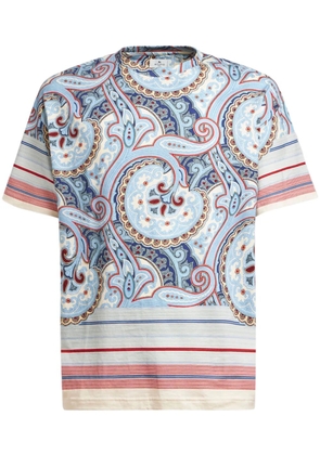 ETRO paisley-print T-shirt - Blue