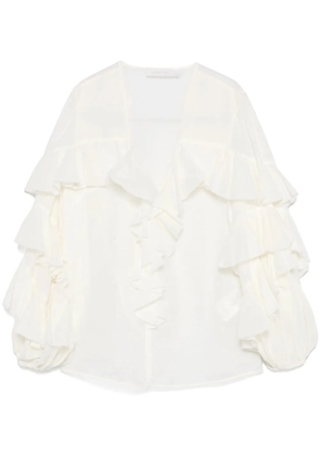 ZIMMERMANN ruffled blouse - White