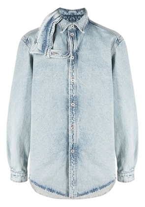 Y/Project double-collar denim shirt - Blue