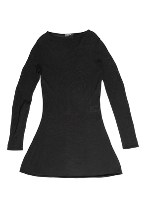 Enfants Riches Déprimés cross-stitch knit dress - Black