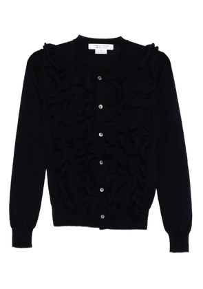 Comme Des Garçons Comme Des Garçons ruffled cardigan - Blue