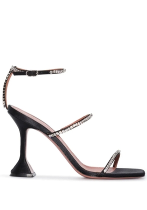 Amina Muaddi Gilda 95mm rhinestone-embellished sandals - Black
