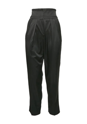 Emporio Armani Pre-Owned satin pleated trousers - Black