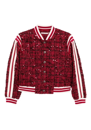 alice + olivia Keri Varsity jacket - Red