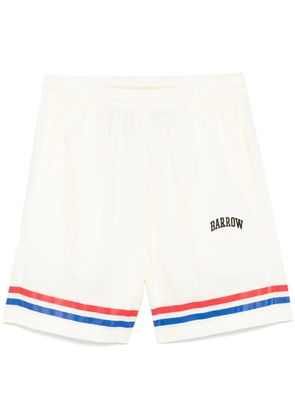 BARROW poplin shorts - White