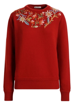 Bally alpine flowers-embroidered sweater