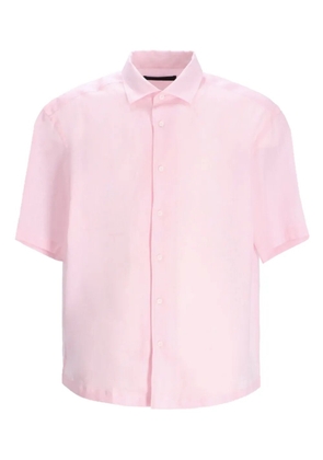 BOSS short-sleeved button-up shirt - Pink