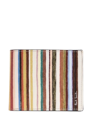 Paul Smith striped leather cardholder - Neutrals