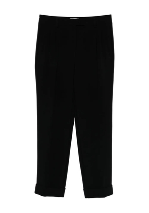 Alberto Biani pleated cuffed trousers - Black