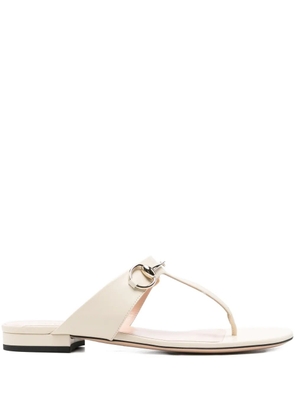 Gucci horsebit sandals - Neutrals
