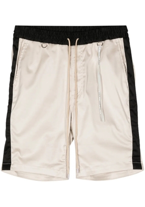 Mastermind World colour-block cotton shorts - Neutrals