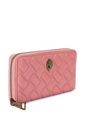 Kurt Geiger London quilted zip-around wallet - Pink