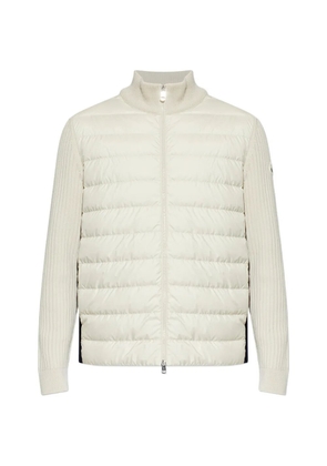 Moncler ribbed padded jacket - Neutrals