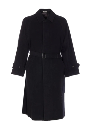 Auralee button strap coat - Blue