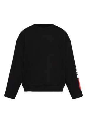 Diesel graphic-print sleeve sweatshirt - Black