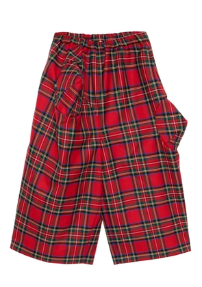 Comme Des Garçons plaid trousers - Red
