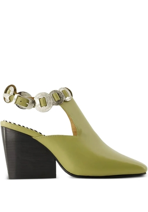Toga Pulla leather pumps - Green