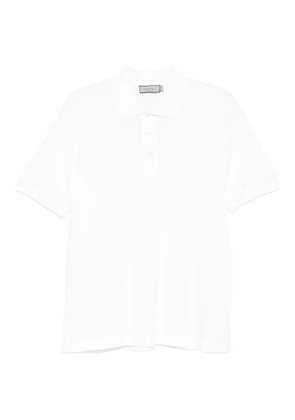 Canali short-sleeved polo shirt - White