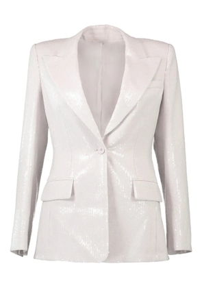 Michael Kors Collection Georgina sequin-embellished single-breasted blazer - Neutrals