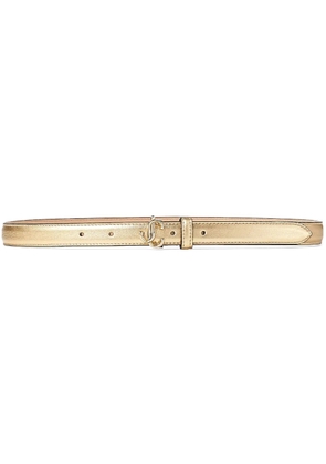 Jimmy Choo Helina logo-buckle belt - Gold