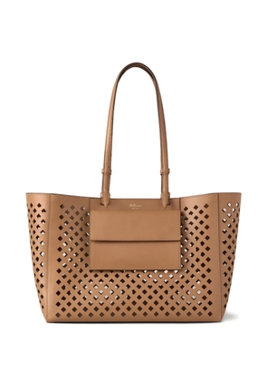 Mulberry perforated leather tote bag - Brown