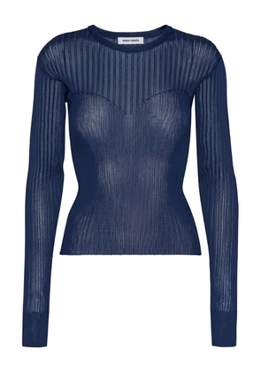 Henrik Vibskov crew-neck long-sleeves T-shirt - Blue