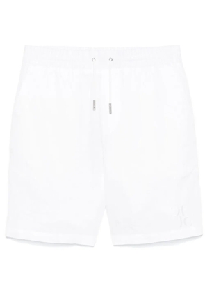 Billionaire logo-embroidered shorts - White