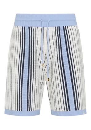 AMIRI striped knit deck shorts - Blue