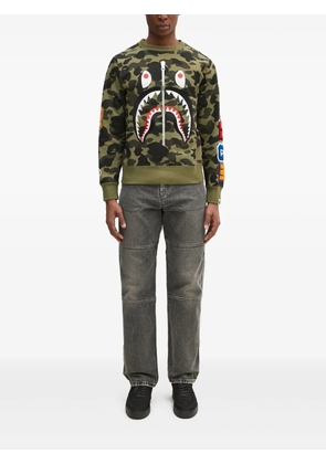 A BATHING APE® 1St Camo Shark Crewneck sweatshirt - Green