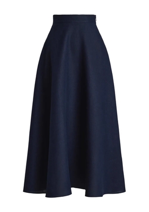 Ralph Lauren Collection linen midi skirt - Blue