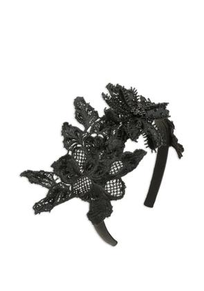 Jennifer Behr Alberta beaded floral headband - Black