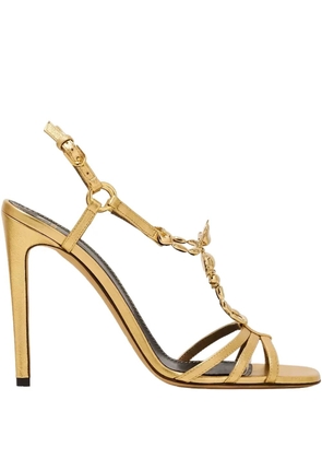 Maison Skorpios Blake triple-strap sandals - Gold