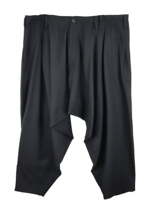 Yohji Yamamoto draped trousers - Black