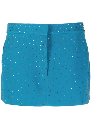 Alex Perry Carling crystal-embellished mini skirt - Blue