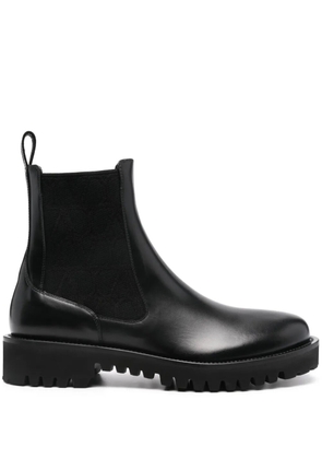 Valentino Garavani Toile Iconographe leather boots - Black