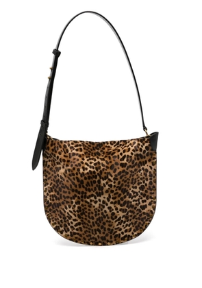 ISABEL MARANT Oskan Soft leopard-print shoulder bag - Neutrals