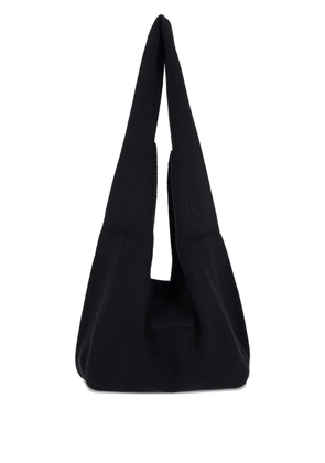 Aya Muse Sol ribbed-knit shoulder bag - Black