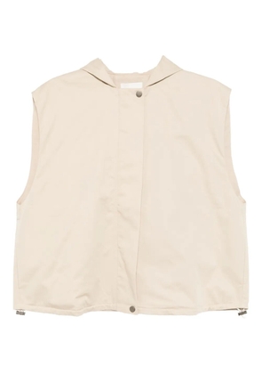 St. Agni hooded sleeveless jacket - Neutrals