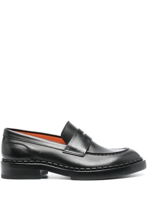 Santoni Alfie round-toe loafers - Black